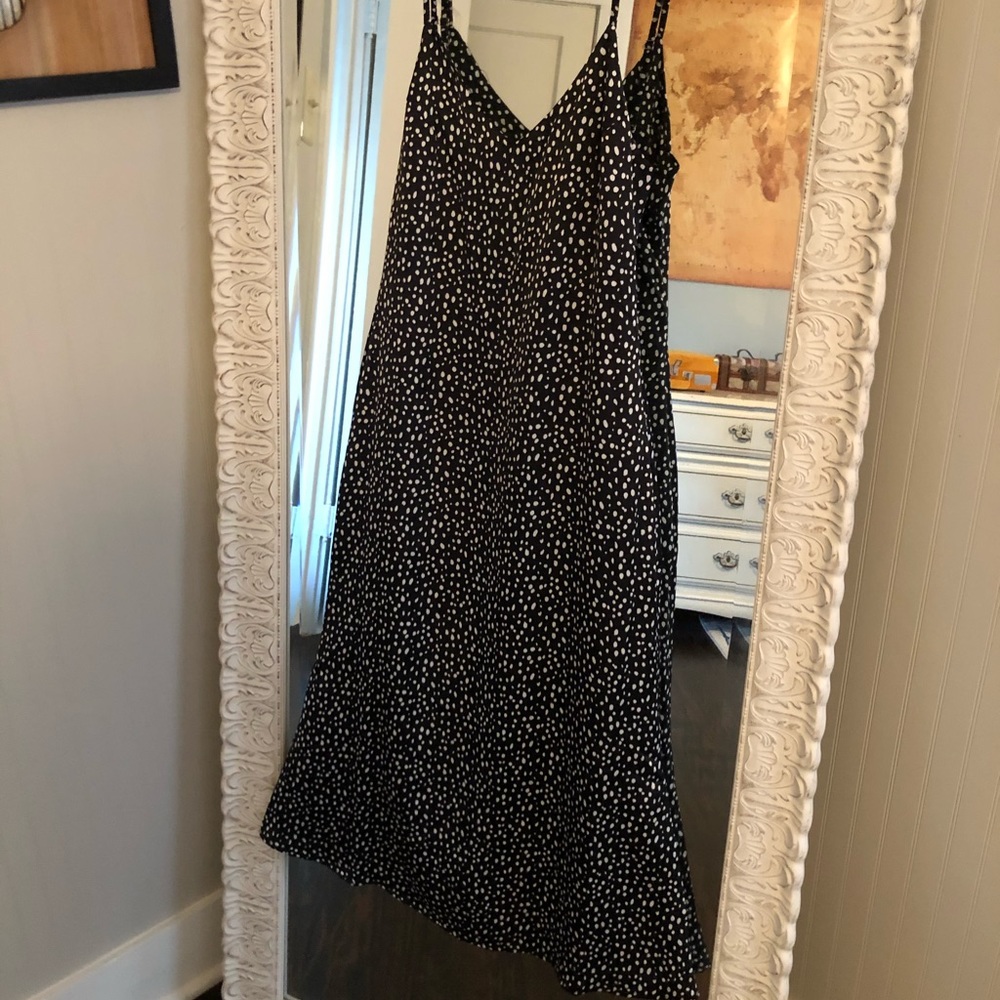 Black slip dress